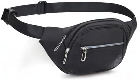DAITET Crossbody Fanny Pack for Men&Women,Large Waist Bag & Hip Bum Bag with Adjustable Strap for Outdoors Workout Traveling Casual Running Hiking Cycling