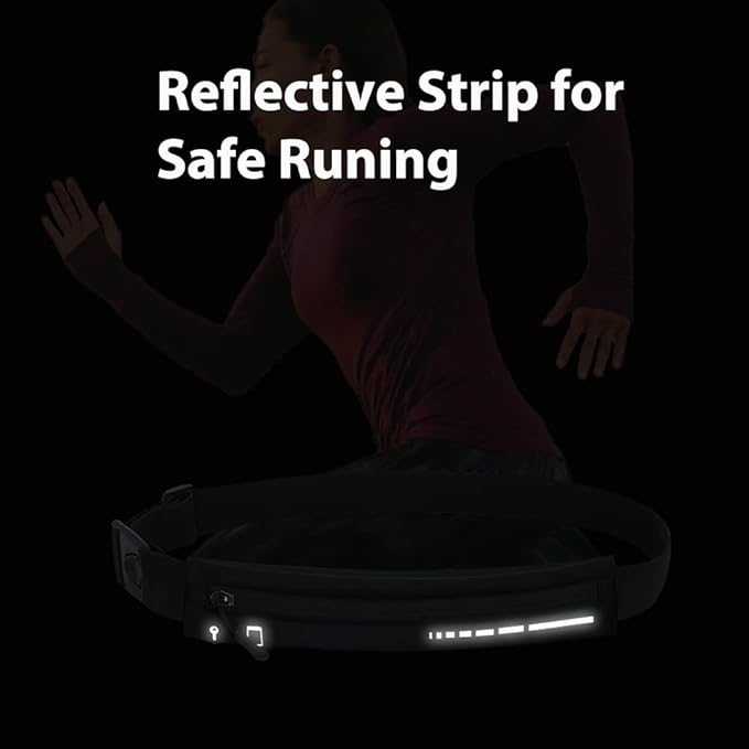 Slim Running Belt for Women Men,Runners Fanny Pack Phone Holder,Running Pouch Waist bag for Workout Jogging,Money Belt Running Gear Accessories