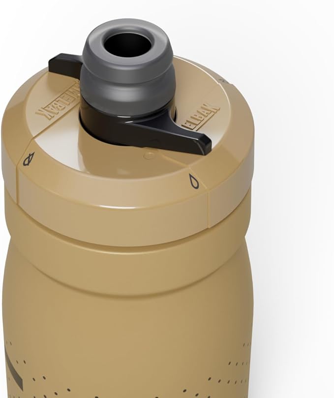 CamelBak Podium 15oz Bike Water Bottle - Easy Squeeze Bottle - Fits Most Bike Cages, Gold