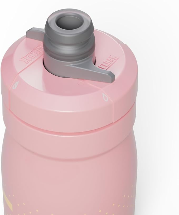 CamelBak Podium 15oz Bike Water Bottle - Easy Squeeze Bottle - Fits Most Bike Cages, Coral Sunset