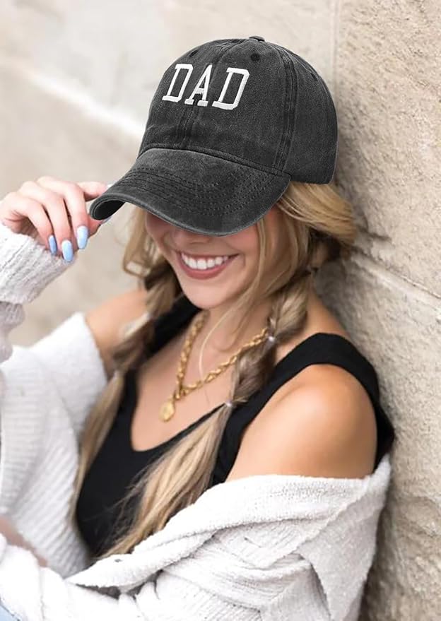 Malaxlx Baseball Cap for Women Men Adjustable Vintage Washed Cotton Distressed Baseball Snapback Caps