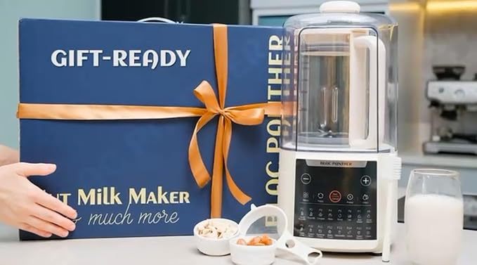 16-in-1 Blender & Nut Milk Maker, 50oz โ Soy/Oat Milk, Plant-Based Milk, Milkshake, Soup Maker. 8 High-Speed Blades, Ultra-Quiet Noise Canceling, Auto Timer, Heat Insulation.