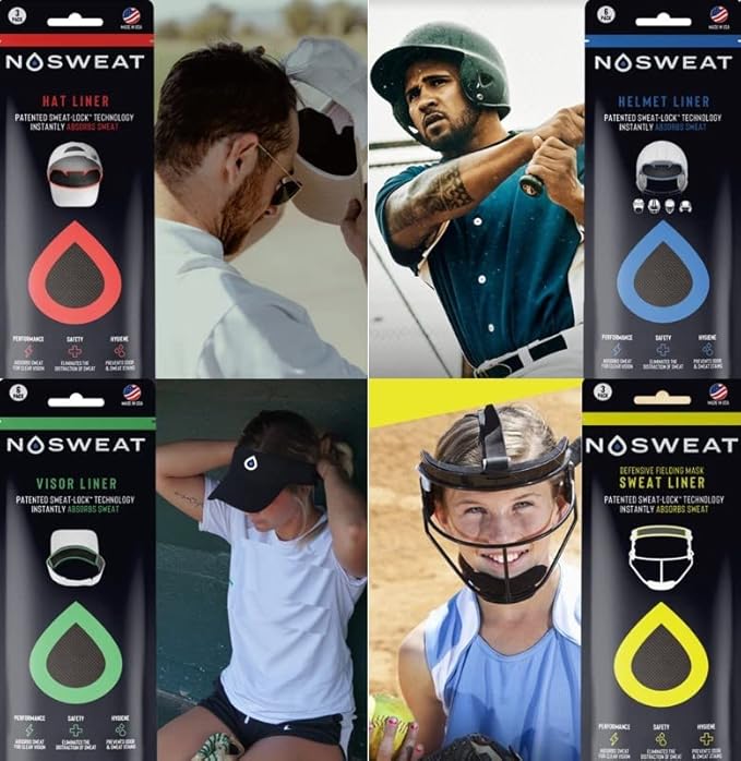 Trucker Hat Sweat Liner & Mesh Hat Sweat Guard Bands | Prevents Odor & Stains | Made in The USA - 3 | 6 | 12 | 25 Pack