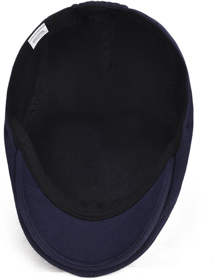 VOBOOM Men's Cotton Flat Ivy Gatsby Newsboy Driving Hat Cap