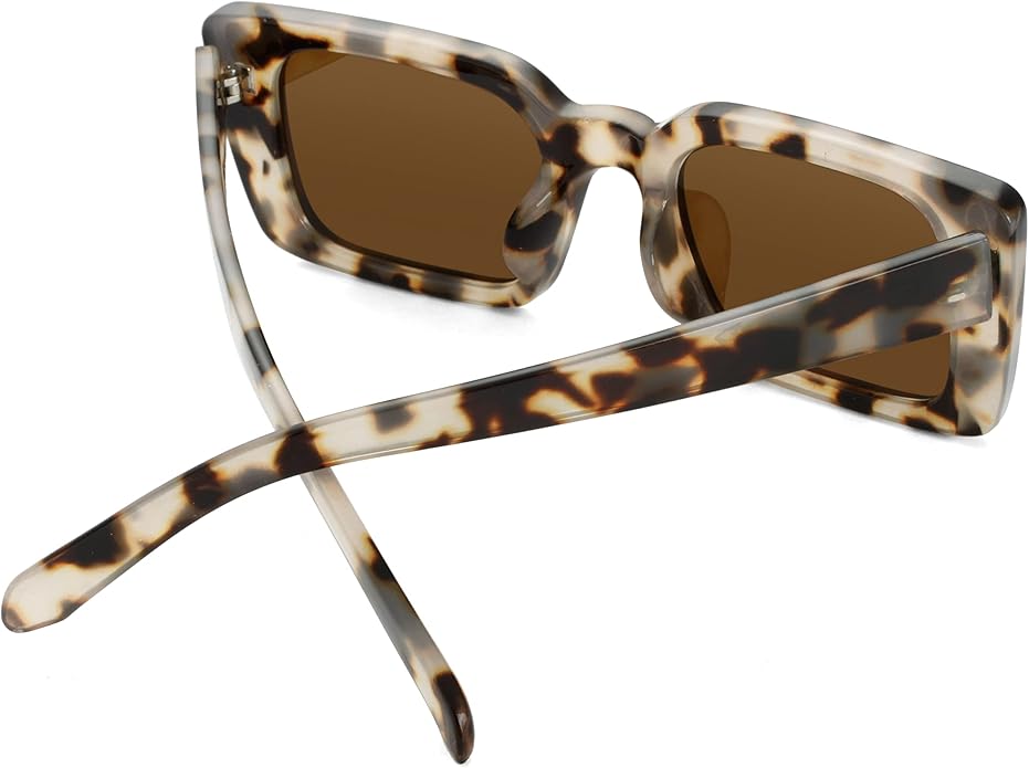 Onrtry Rectangle Sunglasses for Women Men Vintage Fashion Sun Glasses