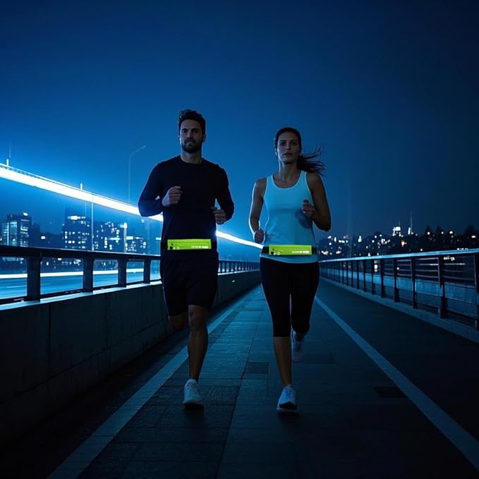 USHAKE Slim Running Belt for Women Men-Runners Phone Holder Fanny Pack, Adjustable, Bounce Free Waist Pouch bag for Workout, Money Belt, Run Gear Accessories Neo Green