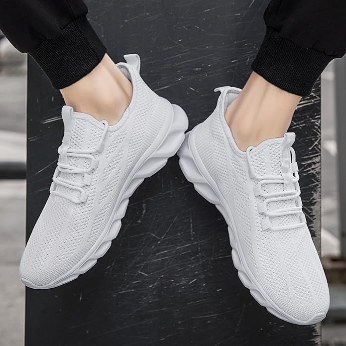 ZGPWZWL Mens Running Shoes Sneakers for Men Tennis Gym Athletic Lightweight Walking Comfortable Workout Sports Shoes