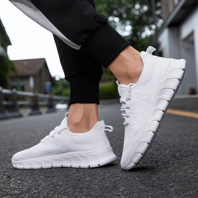 ZGPWZWL Mens Running Shoes Sneakers for Men Tennis Gym Athletic Lightweight Walking Comfortable Workout Sports Shoes