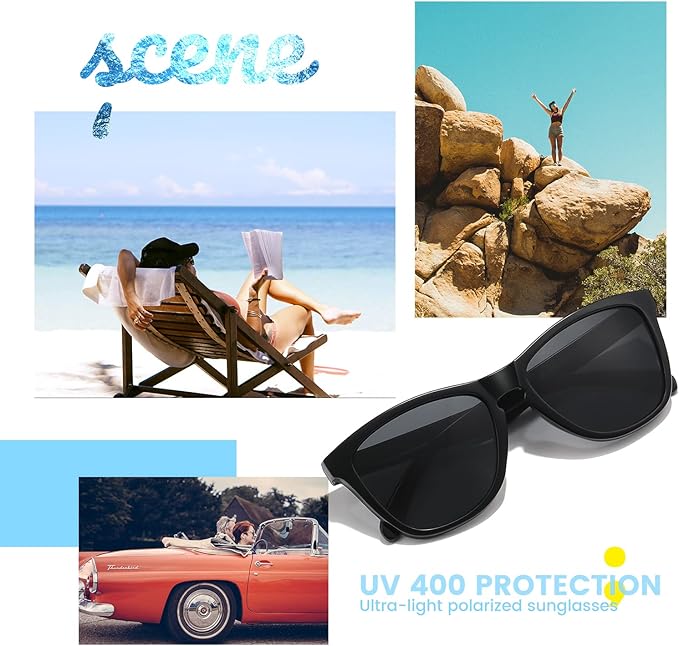 Sunglasses Womens Polarized Sunglasses for Mens Womens Retro Mirror Lens for Driving Fishing UV400 Protection