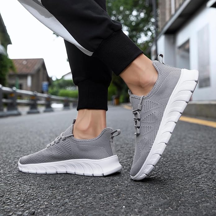 ZGPWZWL Mens Running Shoes Sneakers for Men Tennis Gym Athletic Lightweight Walking Comfortable Workout Sports Shoes