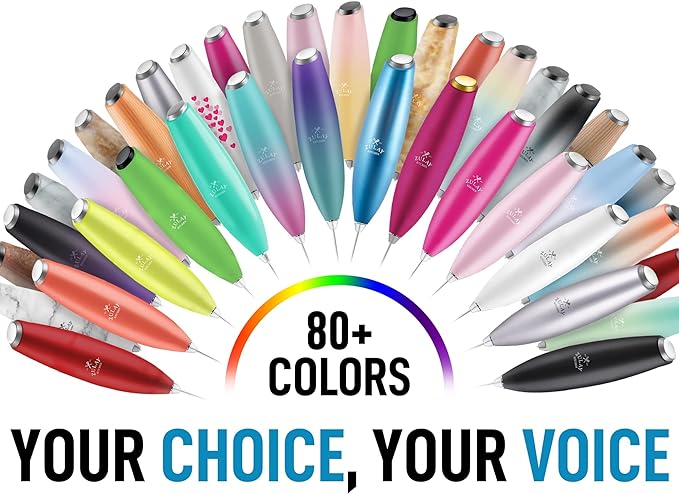 Zulay Powerful Milk Frother for Coffee with Powerful Motor - Handheld Frother Electric Whisk, Milk Foamer, Mini Mixer & Coffee Blender Frother for Frappe, Latte, Matcha, No Stand - Mimosa