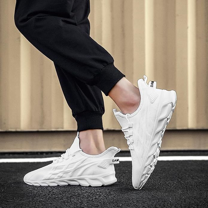 ZGPWZWL Mens Running Shoes Sneakers for Men Tennis Gym Athletic Lightweight Walking Comfortable Workout Sports Shoes