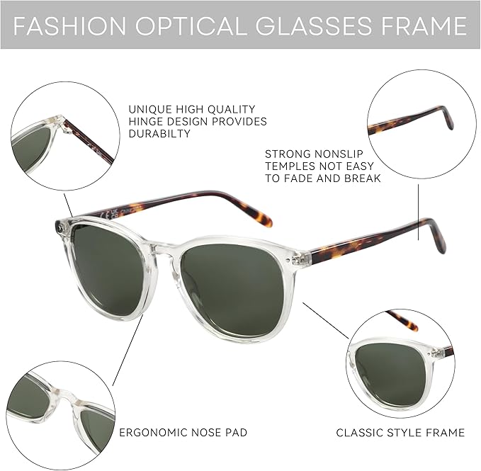 ZENOTTIC Round Polarized Sunglasses Women: UV400 Protection Classic Retro Circle Shades for Driving Fishing Golf Fashion