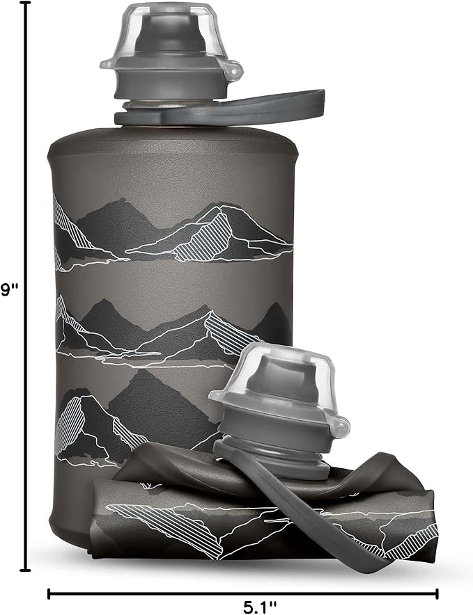 HydraPak Stow Collapsible Water Bottle – 350ml, 500ml, 1L – Ultralight, Leak-Proof, BPA-Free, Filter Compatible Travel & Hiking Flask