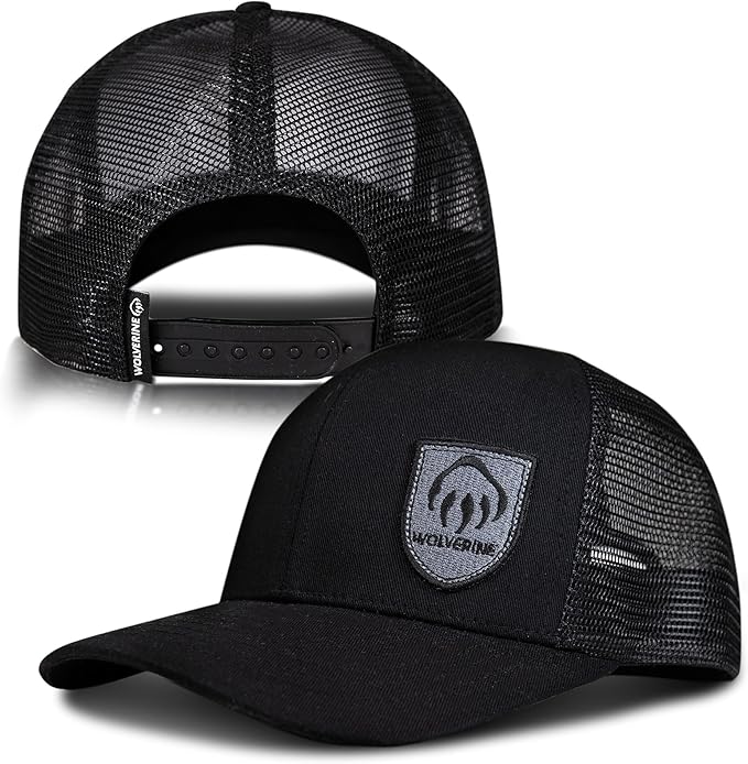 Wolverine Trucker Hat | Mesh Back | Snapback | Adjustable | Rugged | Durable | Workwear