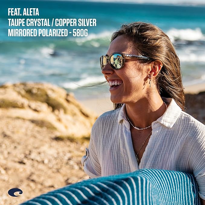 Costa Del Mar Womens Aleta Round Sunglasses