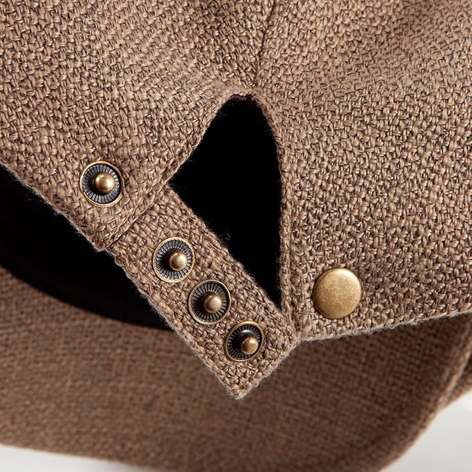 LADYBRO 2Pack Unisex Flat Cap Newsboy Hats for Men Women, Summer Casual Adjustable