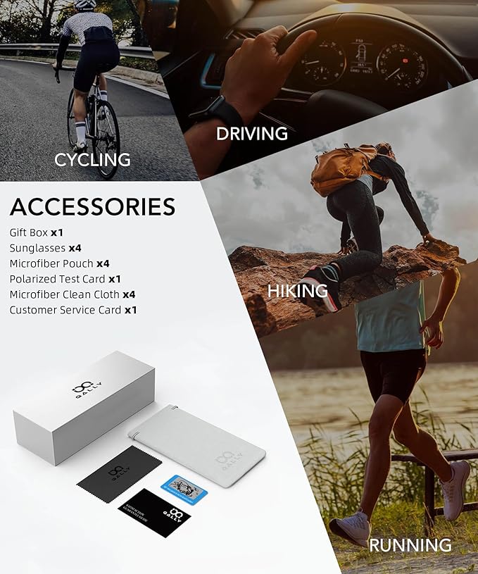 Polarized Sunglasses Men, Mens Sunglasses Polarized UV protection Lightweight Sun Glasses for Driving Fishing Golf