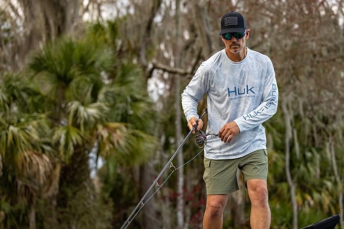 HUK Men's Trucker, Anti-Glare Snapback Fishing Hat