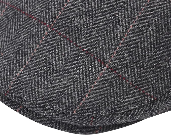 STARANCE Men's Flat Cap Wool Tweed Driving Irish Newsboy Hat