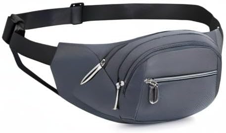 DAITET Crossbody Fanny Pack for Men&Women,Large Waist Bag & Hip Bum Bag with Adjustable Strap for Outdoors Workout Traveling Casual Running Hiking Cycling