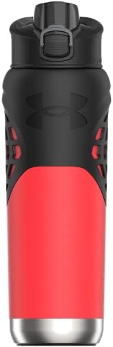 Under Armour 24Oz Stainless Steel Water Bottle, Insulated, Carabiner Easy Carry Hook, Leak Proof, Kids & Adults, All Sports, Gym