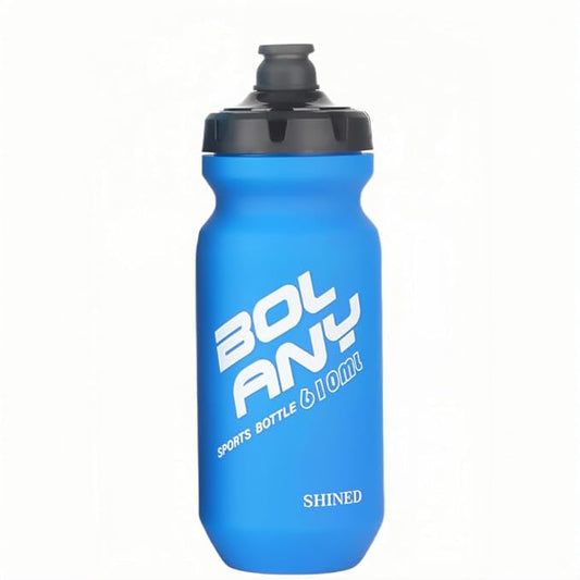 20oz Lightweight Sports Water Bottle PP Material BPA Free Squeeze Jet Straight Drink Cup Portable Outdoor Cycling Bottle (Blue)