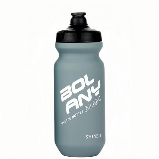 20oz Lightweight Sports Water Bottle PP Material BPA Free Squeeze Jet Straight Drink Cup Portable Outdoor Cycling Bottle (Grey)