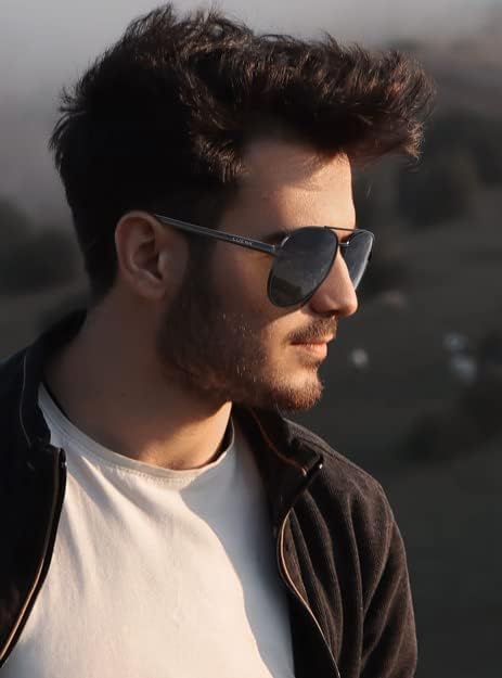 LUENX Aviator Sunglasses for Men Women Polarized - UV400 Protection, Stylish Shades, Driving, Outdoor Activities