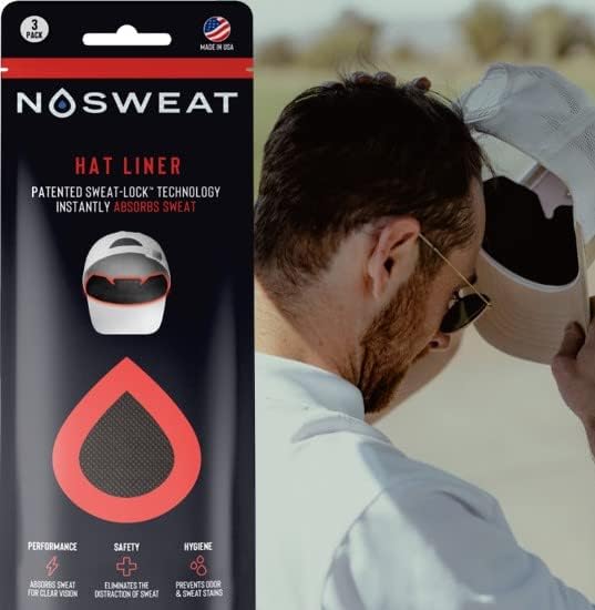 Trucker Hat Sweat Liner & Mesh Hat Sweat Guard Bands | Prevents Odor & Stains | Made in The USA - 3 | 6 | 12 | 25 Pack