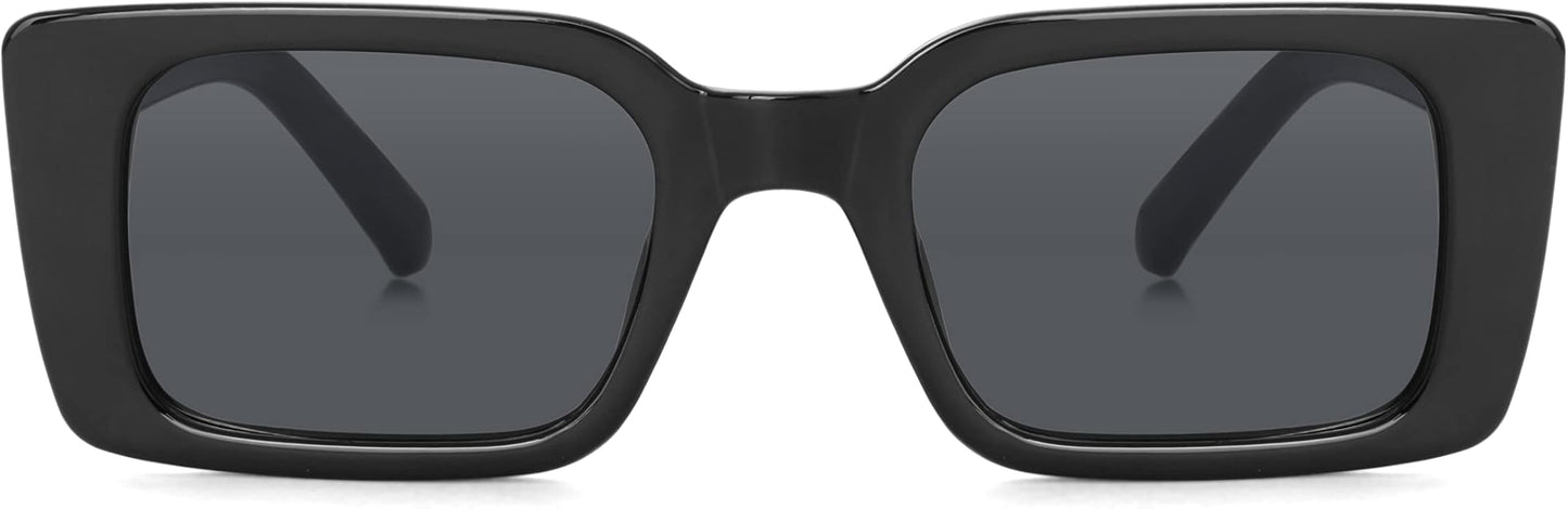 Onrtry Rectangle Sunglasses for Women Men Vintage Fashion Sun Glasses