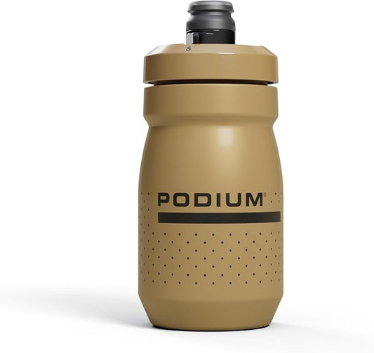CamelBak Podium 15oz Bike Water Bottle - Easy Squeeze Bottle - Fits Most Bike Cages, Gold