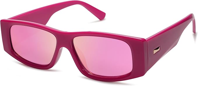 SOJOS Trendy Y2K Rectangle Polarized Sunglasses for Women Men Fashion Designer Rave Sunglasses SJ2228