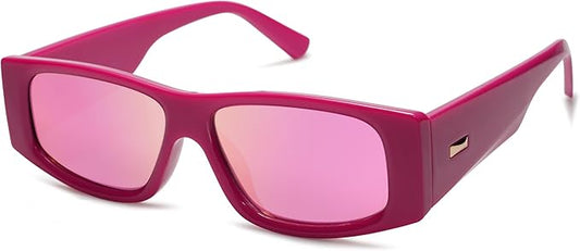 SOJOS Trendy Y2K Rectangle Polarized Sunglasses for Women Men Fashion Designer Rave Sunglasses SJ2228