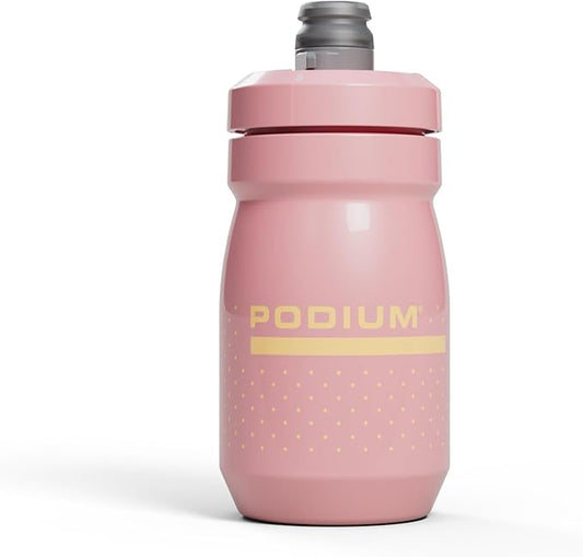 CamelBak Podium 15oz Bike Water Bottle - Easy Squeeze Bottle - Fits Most Bike Cages, Coral Sunset