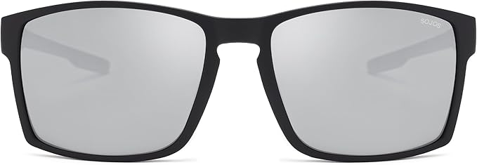 SOJOS Polarized Sunglasses for Driving, Outdoor Sports - Square UV Protection Shades Men Women