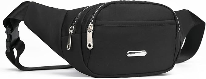 DAITET Crossbody Fanny Pack for Men&Women,Large Waist Bag & Hip Bum Bag with Adjustable Strap for Outdoors Workout Traveling Casual Running Hiking Cycling