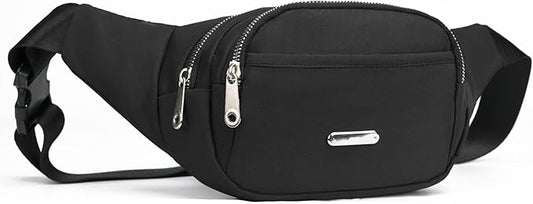 DAITET Crossbody Fanny Pack for Men&Women,Large Waist Bag & Hip Bum Bag with Adjustable Strap for Outdoors Workout Traveling Casual Running Hiking Cycling