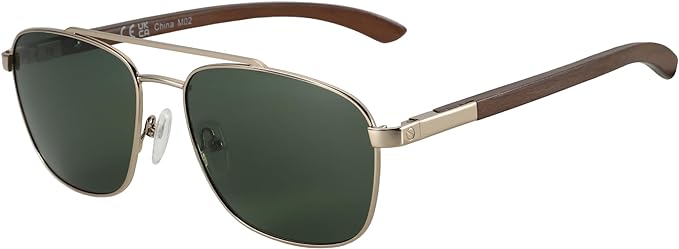 ZENOTTIC Aviator Wood Polarized Sunglasses for Men 100% UV Protection Fishing Driving Golf