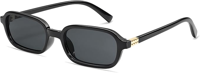 Retro Rectangular Sunglasses for Women Vintage Fashion Trendy Funny Small 90s Square Sunnies 2025 AP3698