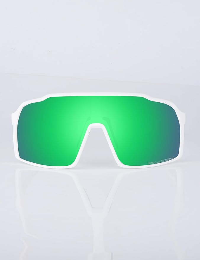 Sports Polarized Sunglasses for Men Women Outdoor Sunglasses UV400 Protection Lens with Nose Pads