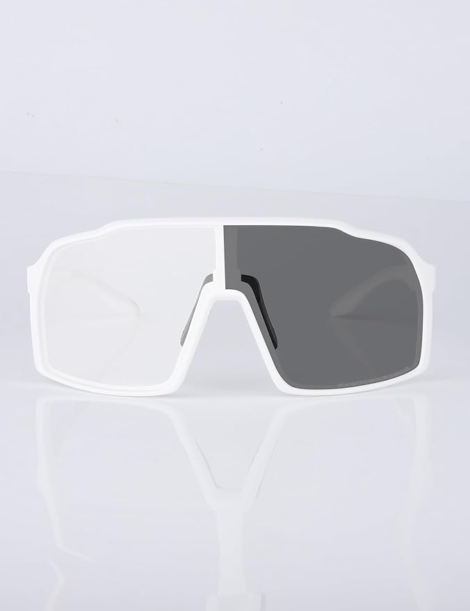 Sports Polarized Sunglasses for Men Women Outdoor Sunglasses UV400 Protection Lens with Nose Pads