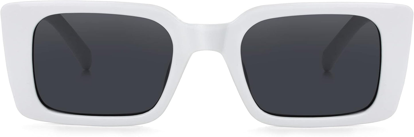 Onrtry Rectangle Sunglasses for Women Men Vintage Fashion Sun Glasses