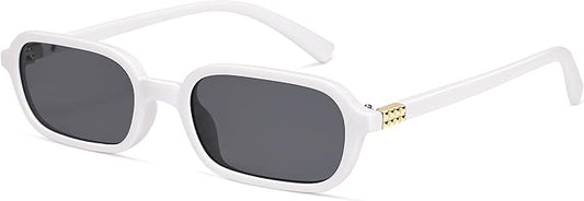 Retro Rectangular Sunglasses for Women Vintage Fashion Trendy Funny Small 90s Square Sunnies 2025 AP3698