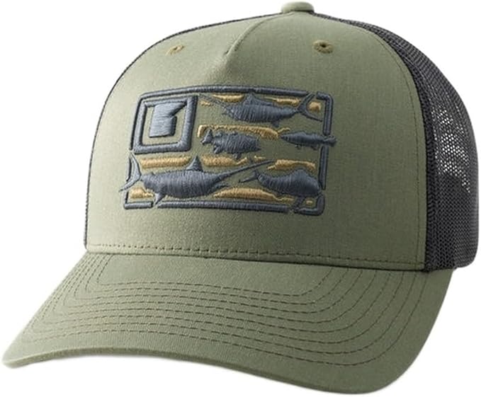 HUK Men's Trucker, Anti-Glare Snapback Fishing Hat