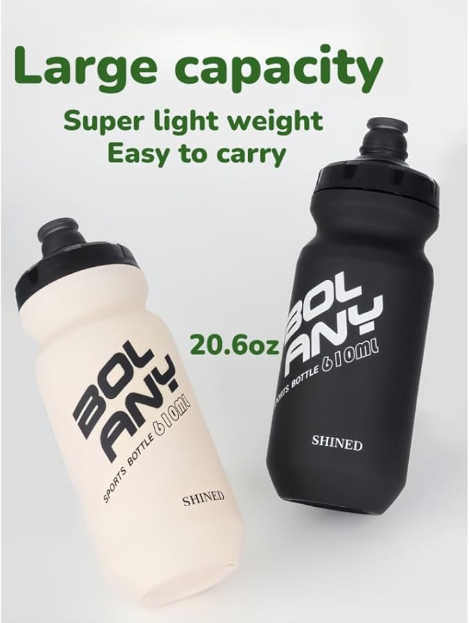 20oz Lightweight Sports Water Bottle PP Material BPA Free Squeeze Jet Straight Drink Cup Portable Outdoor Cycling Bottle (Green)