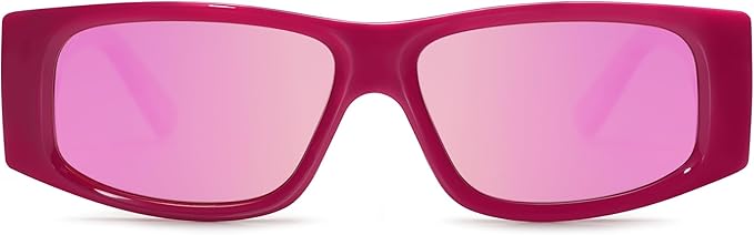 SOJOS Trendy Y2K Rectangle Polarized Sunglasses for Women Men Fashion Designer Rave Sunglasses SJ2228