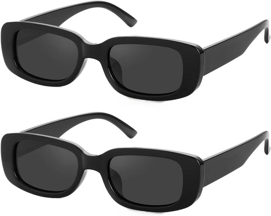 Kursan Small Rectangle Sunglasses for Women Men Square Frame Sun Glasses – 100% UV400 Protection