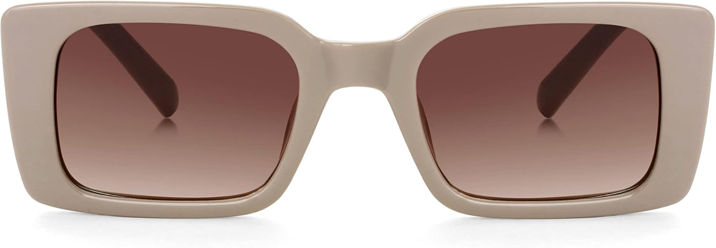 Onrtry Rectangle Sunglasses for Women Men Vintage Fashion Sun Glasses