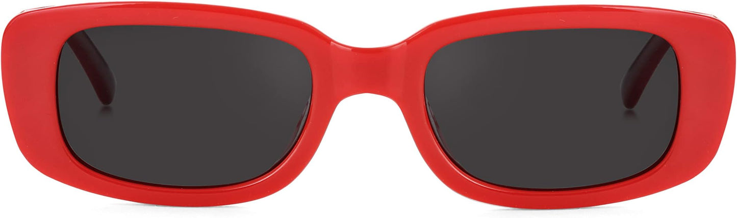 Kursan Small Rectangle Sunglasses for Women Men Square Frame Sun Glasses – 100% UV400 Protection